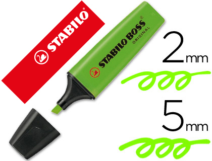 [70/33] ROTULADOR STABILO BOSS FLUORESCENTE 70 VERDE