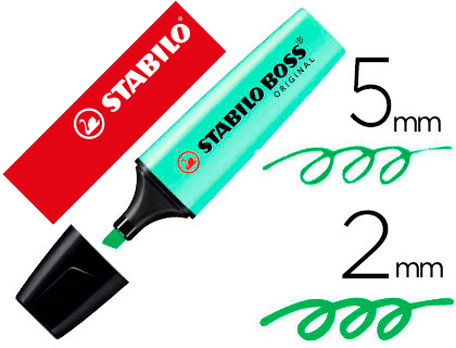 [70/116] ROTULADOR STABILO BOSS PASTEL FLUORESCENTE 70 PIZCA DE MENTA
