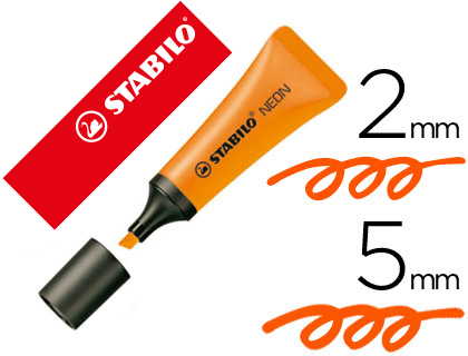 [72/54] ROTULADOR STABILO FLUORESCENTE 72 NARANJA NEON
