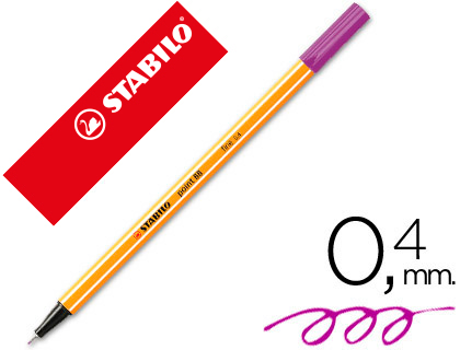 [88/55] ROTULADOR STABILO PUNTA DE FIB RA POINT 88 VIOLETA PUNTA FINA 0,4MM