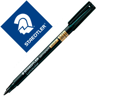 [319 M-9] ROTULADOR STAEDTLER LUMOCOLOR RETROPROYECCION PUNTA DE FIBRA PERMANENTE SPECIAL 319-9 NEGRO PUNTA MEDIA