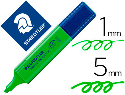 [364-5] ROTULADOR STAEDTLER TEXTSURFER CLASSIC 364 FLUORESCENTE VERDE