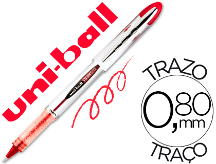 [707554000] ROTULADOR UNI-BALL ROLLER UB-200 VISION ROJO 0,8 MM -UNIDAD