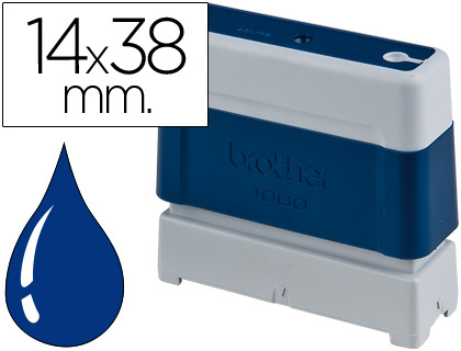 [PR1438E6P] SELLO AUTOMATICO BROTHER 14 MM X 38 MM AZUL