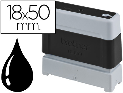 [PR-1850-B] SELLO AUTOMATICO BROTHER 18 MM X 50 MM NEGRO