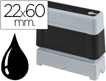 [PR2260B] SELLO AUTOMATICO BROTHER 22 MM X 60 MM NEGRO