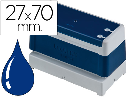 [PR2770E6P] SELLO AUTOMATICO BROTHER 27 MM X 70 MM AZUL