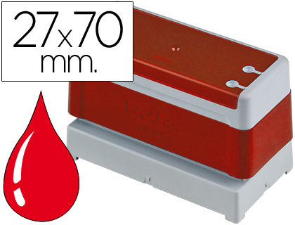 [PR2770R] SELLO AUTOMATICO BROTHER 27 MM X 70 MM ROJO