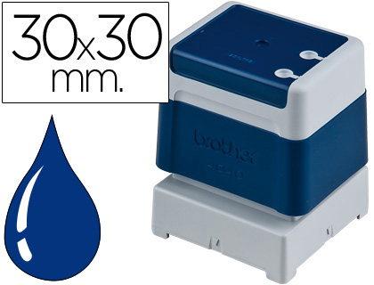 [PR3030E6P] SELLO AUTOMATICO BROTHER 30 MM X 30 MM AZUL