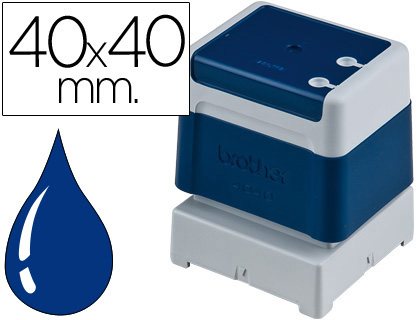 [PR4040E6P] SELLO AUTOMATICO BROTHER 40 MM X 40 MM AZUL