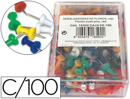 [KF15274] SEÑALIZADOR DE PLANOS Q-CONNECT CAJA DE 100 UNIDADES COLORES SURTIDOS