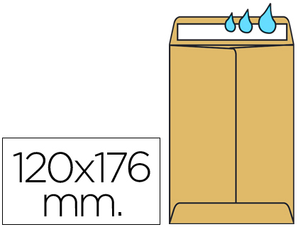 [SB47] SOBRE LIDERPAPEL BOLSA N.2 KRAFT SALARIOS 120X170 MM TIRA DE SILICONA CAJA DE 1000 UNIDADES