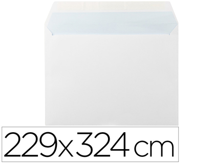 [SB83] SOBRE LIDERPAPEL N 14 BLANCO DIN C4 229X324 MM TIRA DE SILICONA PAQUETE DE 25 UNIDADES