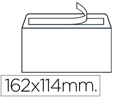 [SB21] SOBRE LIDERPAPEL N.19 BLANCO C6 114X162 MM TIRA DE SILICONACAJA DE 500 UNIDADES