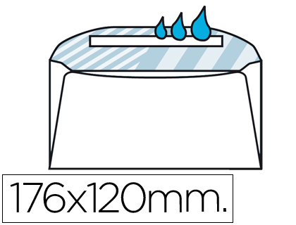 [SB10] SOBRE LIDERPAPEL N.7 BLANCO COMERCIAL NORMALIZADO 120X176MM ENGOMADO CAJA DE 500 UNIDADES