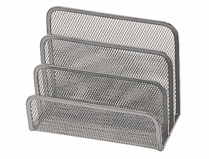 [KF00852] SOPORTE PARA CARTAS Q-CONNECT METALICO REJILLA GRIS 170X135X83 MM