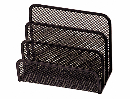 [KF00876] SOPORTE PARA CARTAS Q-CONNECT METALICO REJILLA NEGRO 170X135X83MM