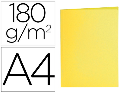 [SC12] SUBCARPETA LIDERPAPEL DIN A4 AMARILLO INTENSO 180G/M2