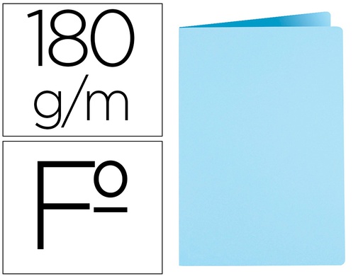 [SC04] SUBCARPETA LIDERPAPEL FOLIO CELESTE INTENSO 180G/M2