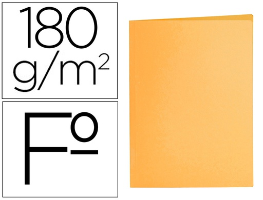 [SC06] SUBCARPETA LIDERPAPEL FOLIO NARANJA INTENSO 180G/M2