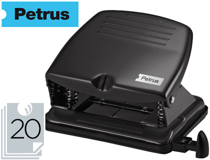 [33738] TALADRADOR PETRUS 65 COLOR -NEGRO -CAPACIDAD 20 HOJAS