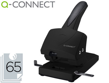 [KF01237] TALADRADOR Q-CONNECT KF01237 NEGRO ABERTURA 6,5 MM CAPACIDAD 65 HOJAS
