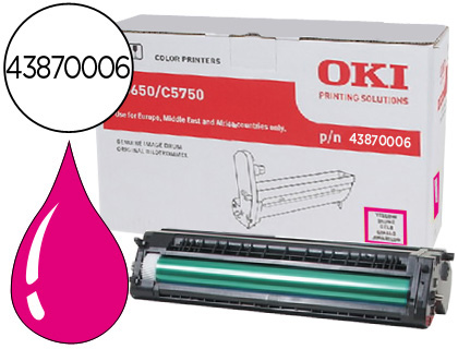 [43870006] TAMBOR OKI C5650/5750 MAGENTA -20.000 PAG-