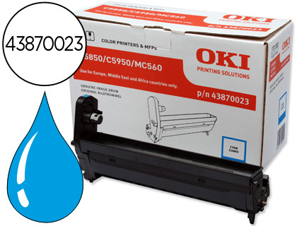 [43870023] TAMBOR OKI C5850/5950 CIAN -20000PAG-
