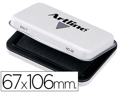 [1 N] TAMPON ARTLINE Nº1 NEGRO 67X106 MM