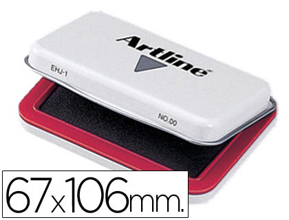 [1 R] TAMPON ARTLINE Nº1 ROJO 67X106 MM