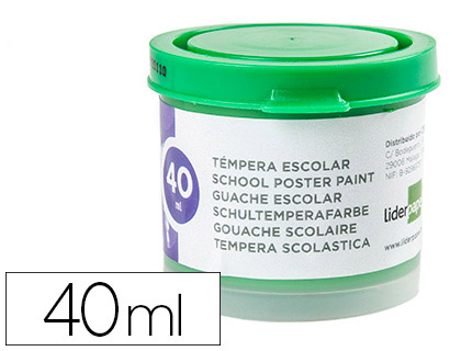 [TP68] TEMPERA LIDERPAPEL ESCOLAR 40 ML VERDE