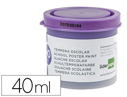 [TP70] TEMPERA LIDERPAPEL ESCOLAR 40 ML VIOLETA