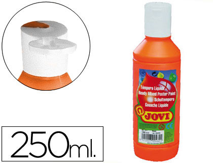 [50206] TEMPERA LIQUIDA JOVI ESCOLAR 250 ML NARANJA