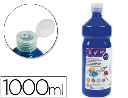 [TP33] TEMPERA LIQUIDA LIDERPAPEL ESCOLAR 1000 ML AZUL MARINO