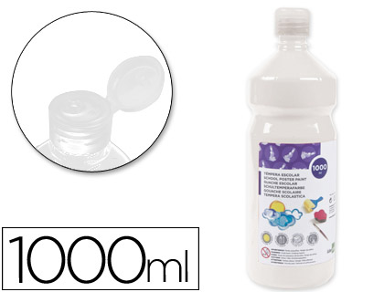 [TP22] TEMPERA LIQUIDA LIDERPAPEL ESCOLAR 1000 ML BLANCO