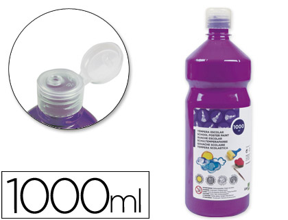 [TP31] TEMPERA LIQUIDA LIDERPAPEL ESCOLAR 1000 ML VIOLETA