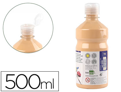 [TP09] TEMPERA LIQUIDA LIDERPAPEL ESCOLAR 500 ML CARNE