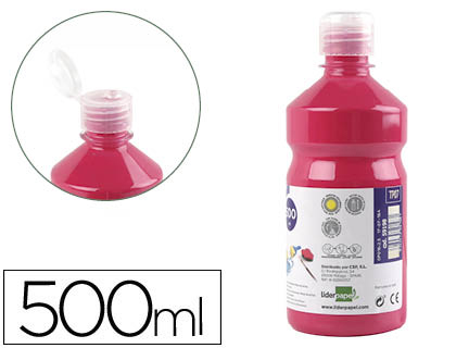 [TP07] TEMPERA LIQUIDA LIDERPAPEL ESCOLAR 500 ML FUCSIA