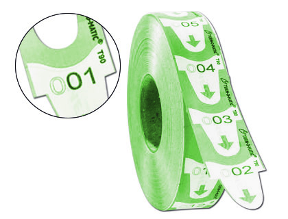 [39649110] TICKETS TURNOMATIC 31X67 MM COLOR VERDE ROLLO 4000 TICKETS