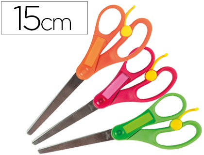 [TI08] TIJERA LIDERPAPEL 15 CM CON RESORTE PARA FACILITAR EL CORTE UNIDAD