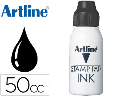 [50 CC-N] TINTA TAMPON ARTLINE NEGRA BOTE 50 CC