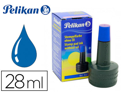 [351213] TINTA TAMPON PELIKAN AZUL BOTE 28 ML