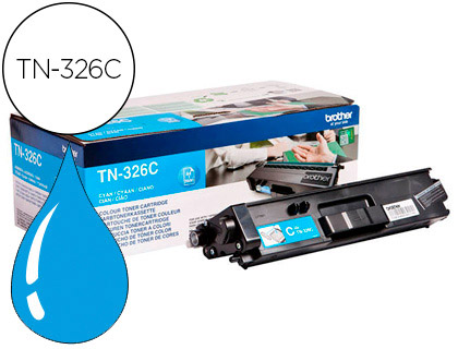 [TN326C] TONER BROTHER TN-326C HLL8250CDN / HLL8350CDW ALTA CAPACIDAD CIAN 3500 PAG