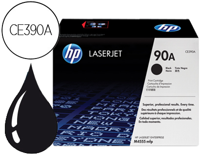[CE390A] TONER HP 90A LASERJET M4555MFP NEGRO 10.000 PAG