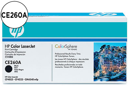 [CE260A] TONER HP COLOR LASERJET CP4025/CP4525 -CE260A- NEGRO 8.500 PAGS