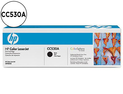 [CC530A] TONER HP LASERJET COLOR CP2025 NEGRO 3.500 PAG
