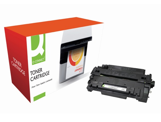 [KF14724] TONER Q-CONNECT COMPATIBLE HP CE255A PARA LASERJET P3015 / P3015D / 3015DN / 3015X -6.000PAG- NEGRO