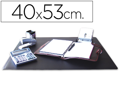 [KF26794] VADE SOBREMESA Q-CONNECT POLIPROPILENO NEGRO 40X53 CM