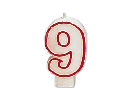 [Nº 9] VELA CUMPLEAÑOS LIDERPAPEL Nº9