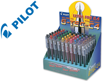 [NEG410] BOLIGRAFO PILOT PUNTA AGUJA G-TEC-C4 EXPOSITOR DE 60 UNIDADES